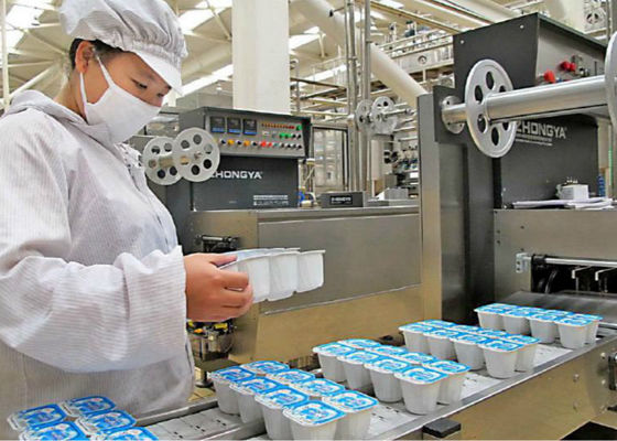 China Plastic Kop Zuivelproductielijn, de Bacteriën van het het Materiaal Melkzuur van de Yoghurtproductielijn leverancier